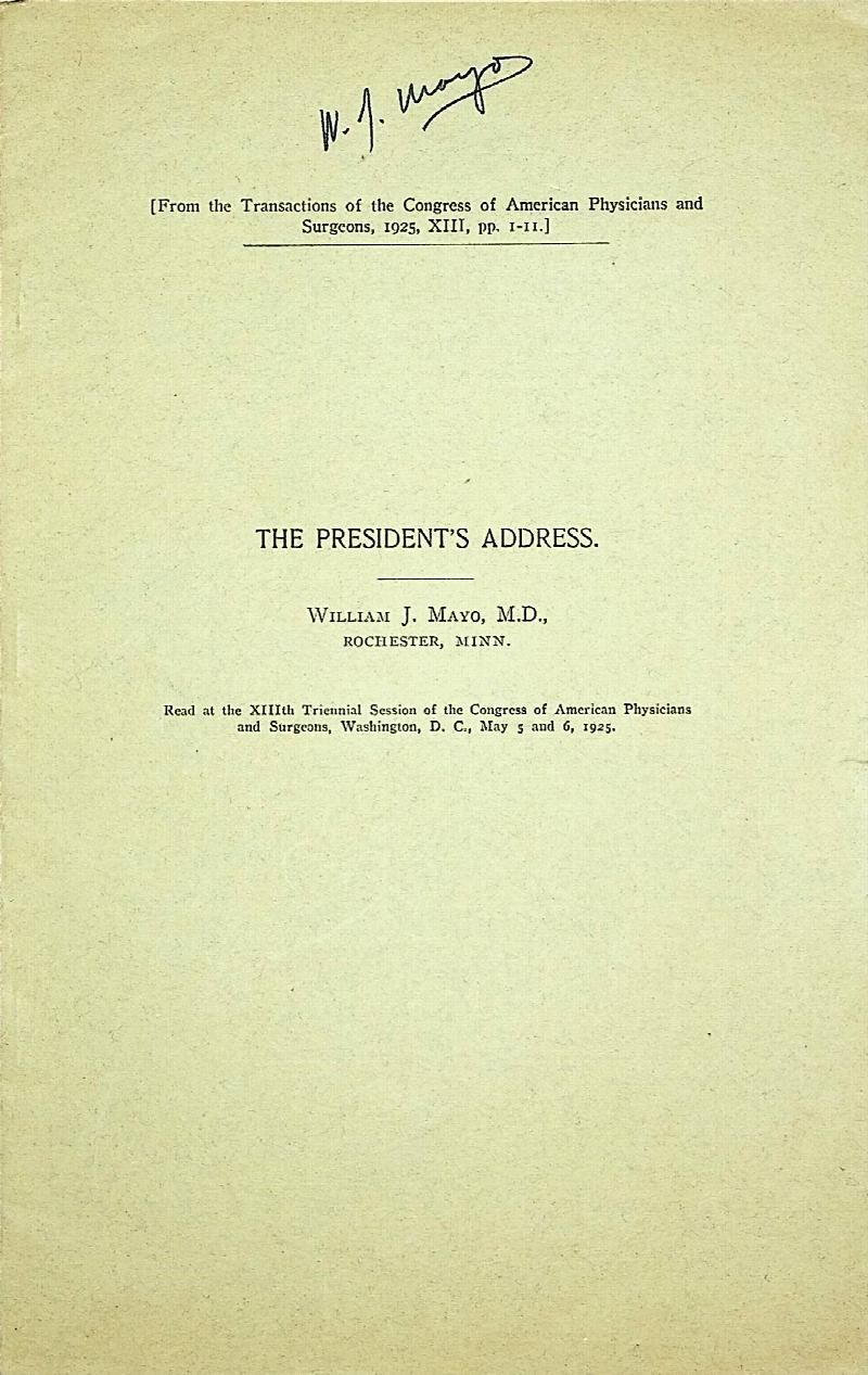 Image for Contributions of pure science to progressive medicine: President's address