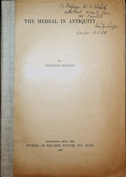 Image for The Herbal in Antiquity and Its Transmission to Later Ages