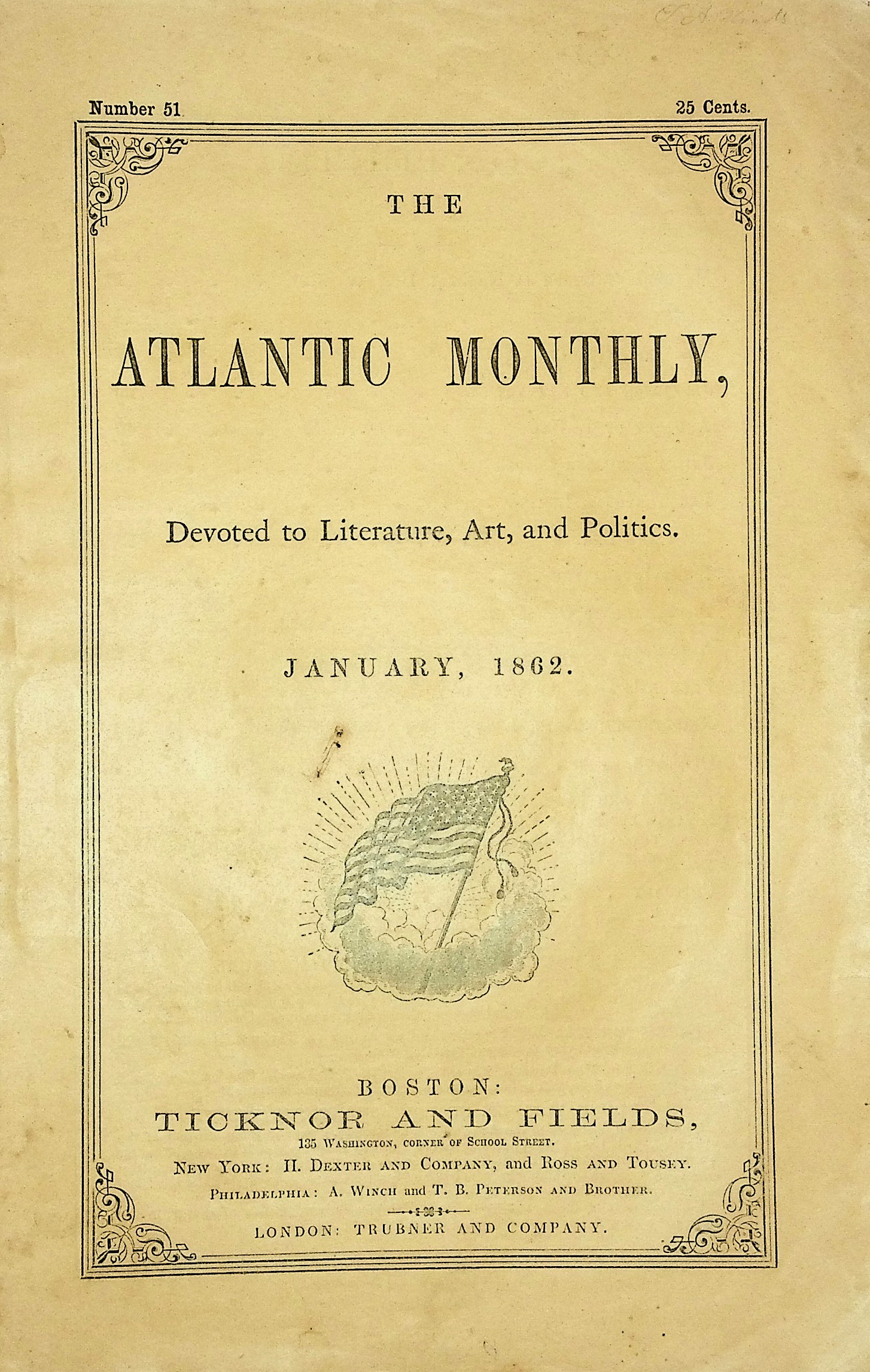 Jefferson and Slavery, first printing in The Atlantic Monthly, January 1862 issue