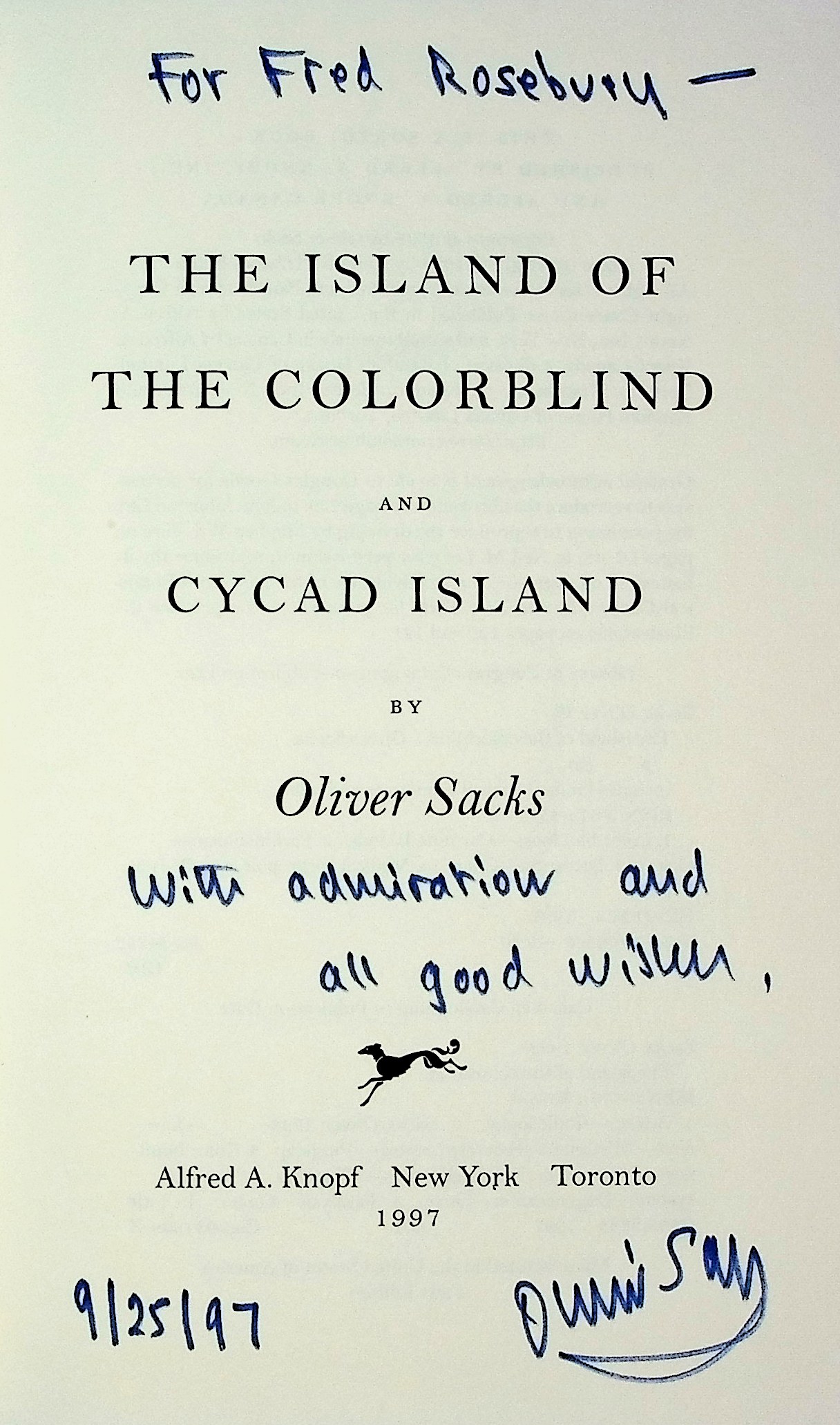 The Island of the Color Blind and Cycad Island