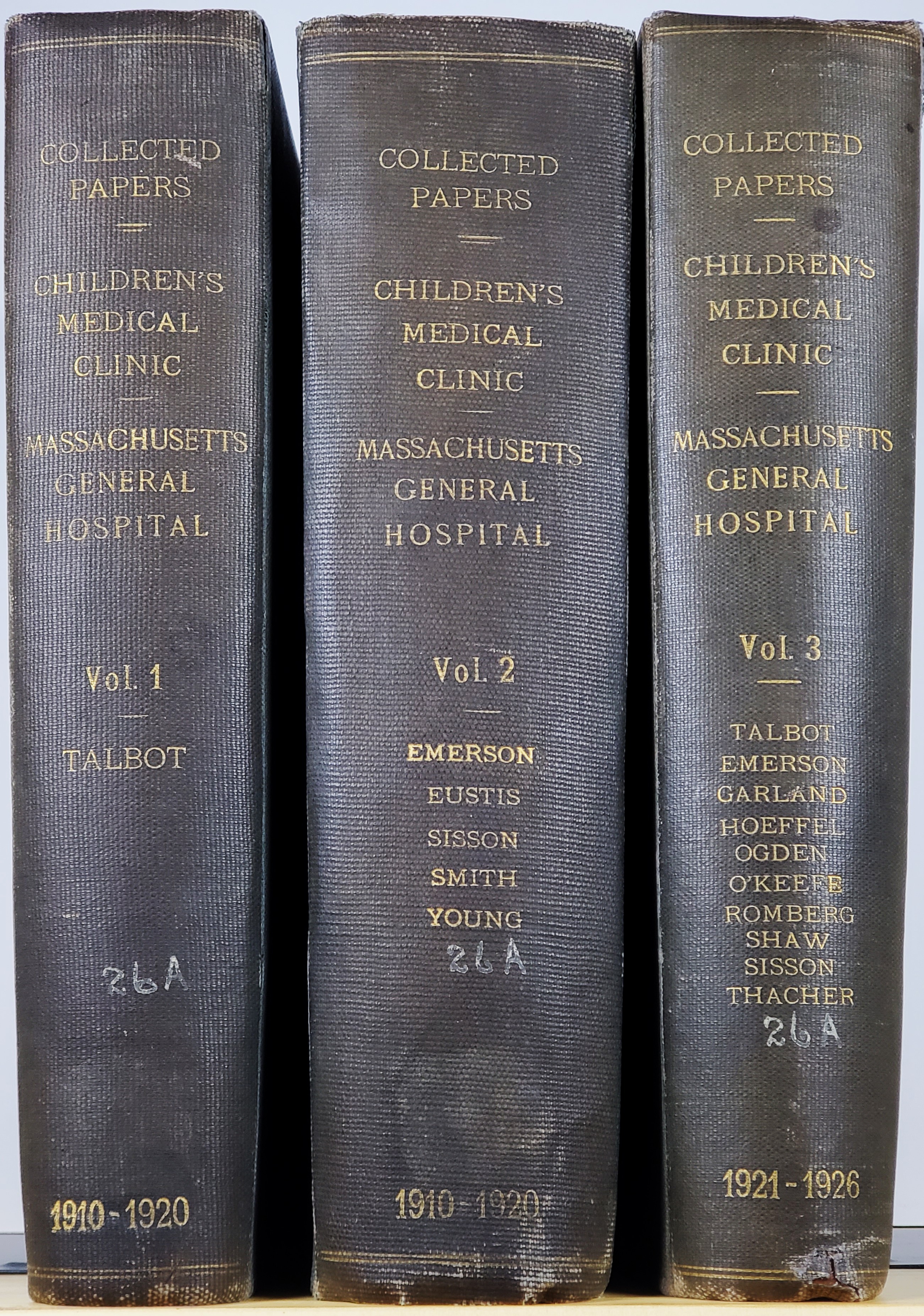 Collected Papers, Children's Medical Clinic, Massachusetts General Hospital