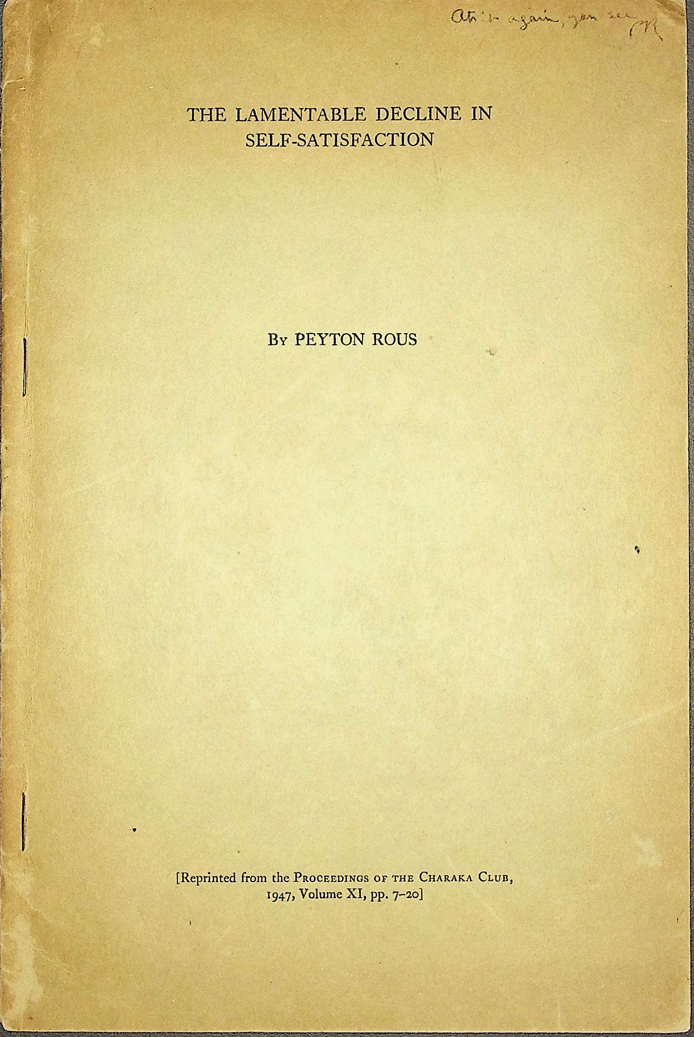The Lamentable Decline in Self-Satisfaction