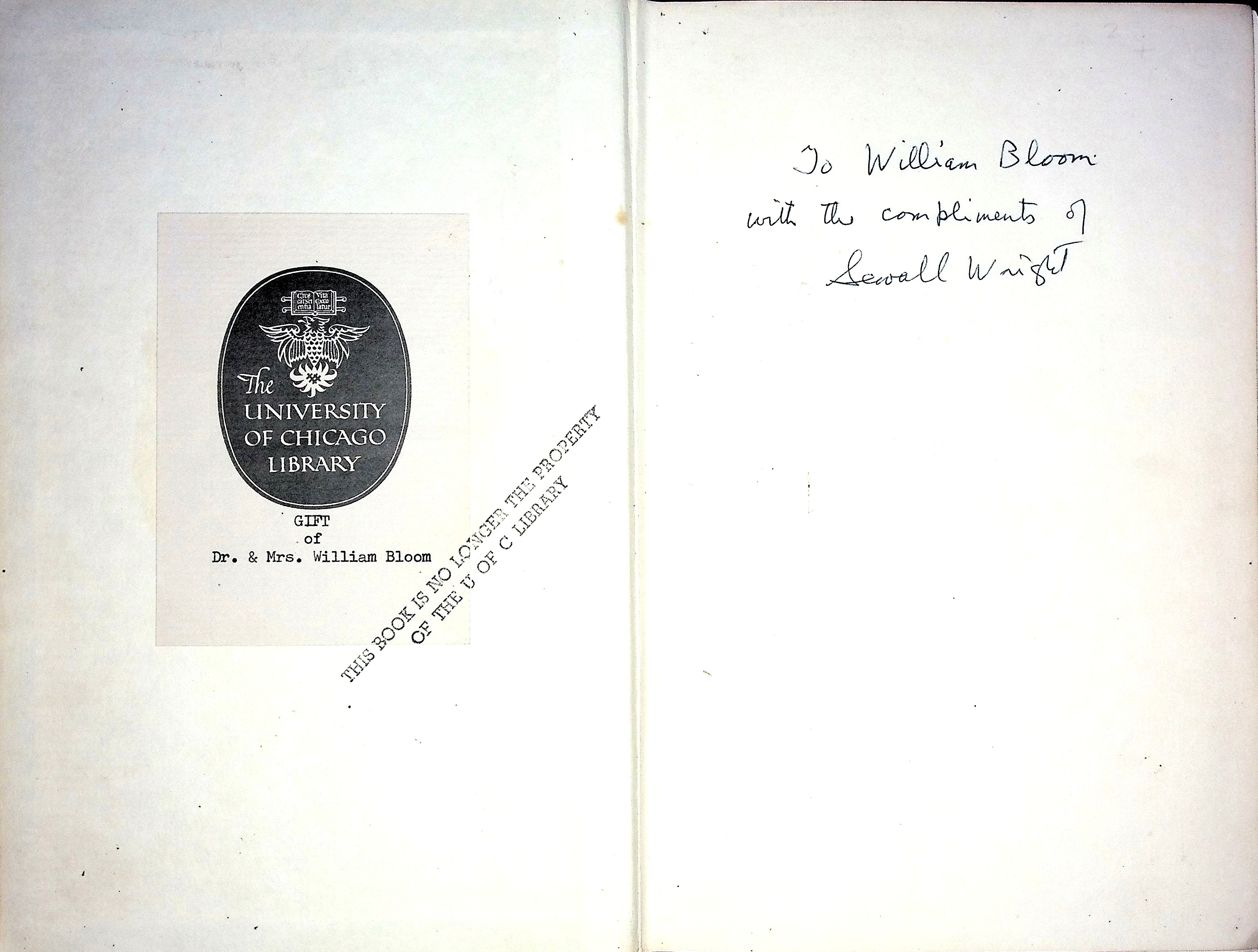 Evolution and the Genetics of Populations: A Treatise in Three Volumes. Volume 1. Genetic and Biometric Foundations