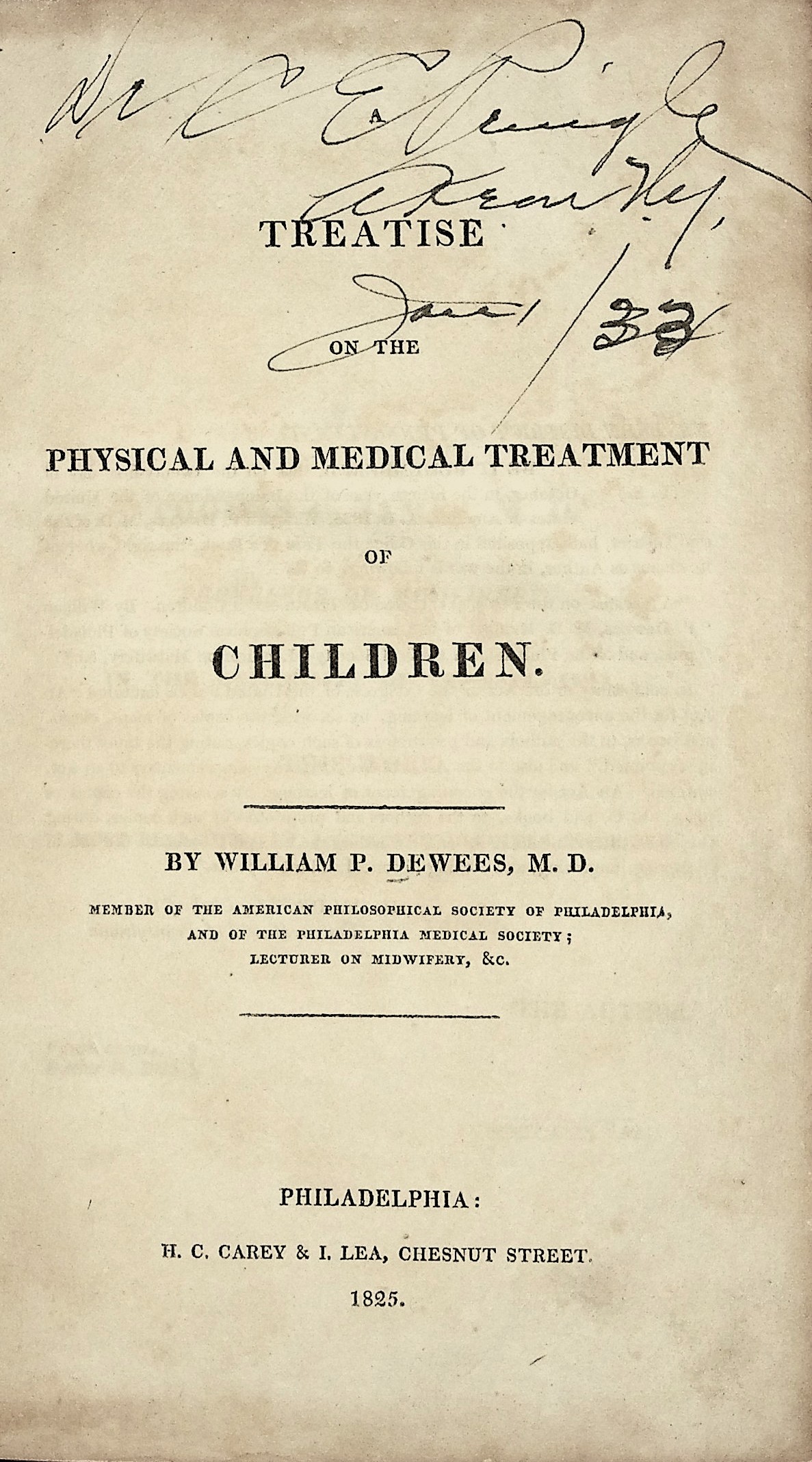 Treatise on the Physical and Medical Treatment of Children