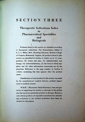 Physicians Desk Reference To Pharmaceutical Specialties And