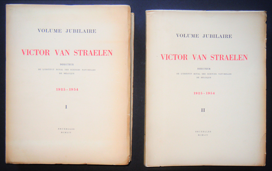 Image for Volume Jubilaire Victor van Straelen, Directeur de l'Institut Royal des Sciences Naturelles de Belgique 1925-1954